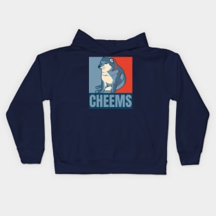 Cheems Political Poster Style Dog Meme Kids Hoodie